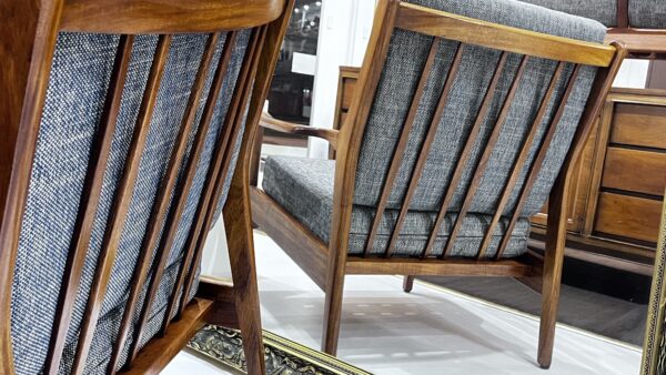 Rare Don Rex Timber Slats back armchair