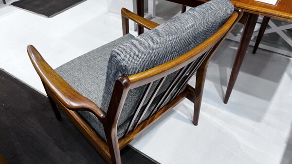 Rare Don Rex Timber Slats back armchair - Image 4