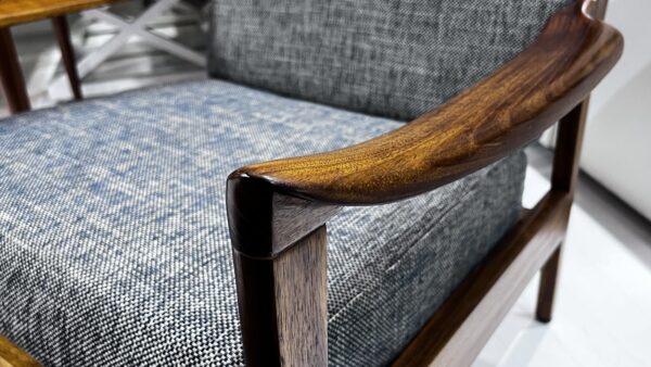 Rare Don Rex Timber Slats back armchair - Image 6