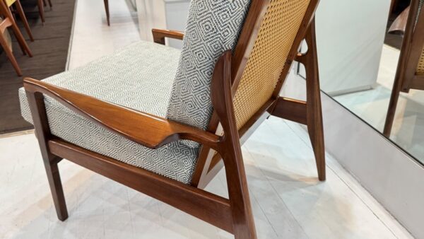 Fler Narvik armchair with rattan back - Pair Available - Image 6
