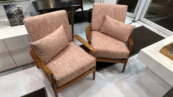 Don Rex armchair with Rattan Back Mid-Century *Pair available* - Image 2