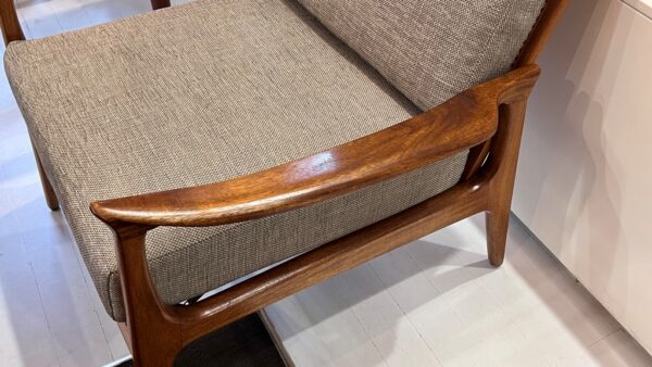 Don Rex armchair with Rattan Back Mid-Century *Pair available* - Image 8