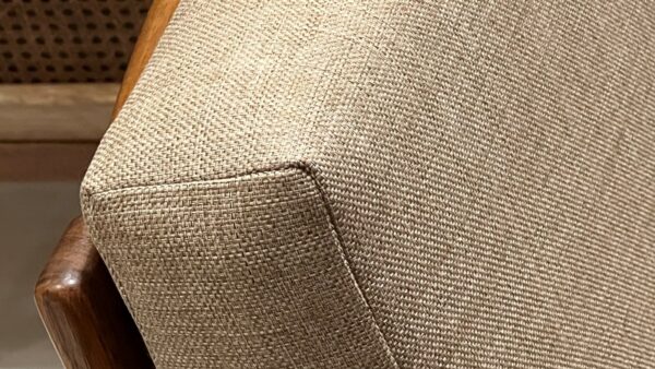 Mid-Century Don Rex armchair Rattan Back - Image 5