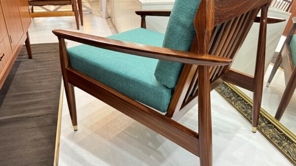 Scandinavian Slats Back Armchair - Pair Available - Image 3