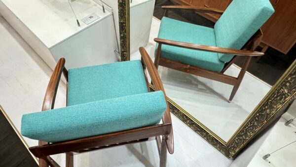 Scandinavian Slats Back Armchair - Pair Available - Image 5