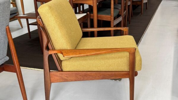 Fler Narvik LOW LINE armchair with rattan back - Image 3